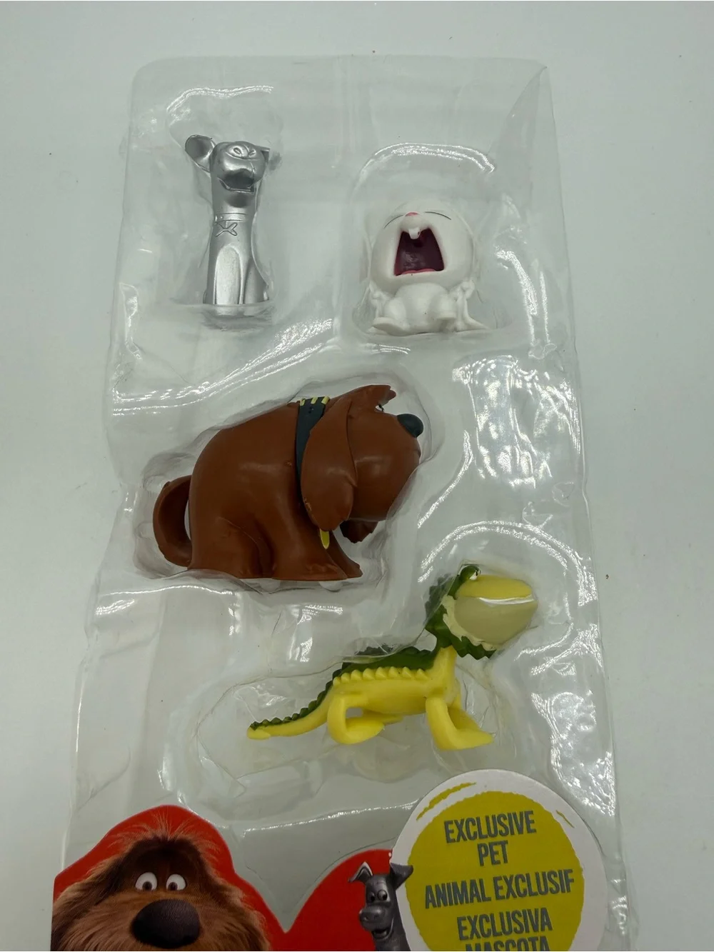 The Secret Life of Pets Mini Figures 4-Pack Silver Metallic Variant Max Snowball